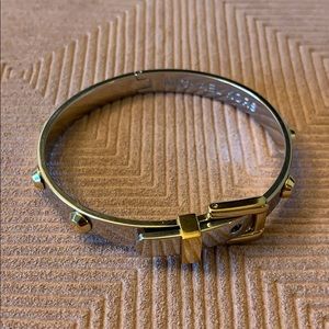 Michael Kors Two-Tone Hinge Buckle Bracelet